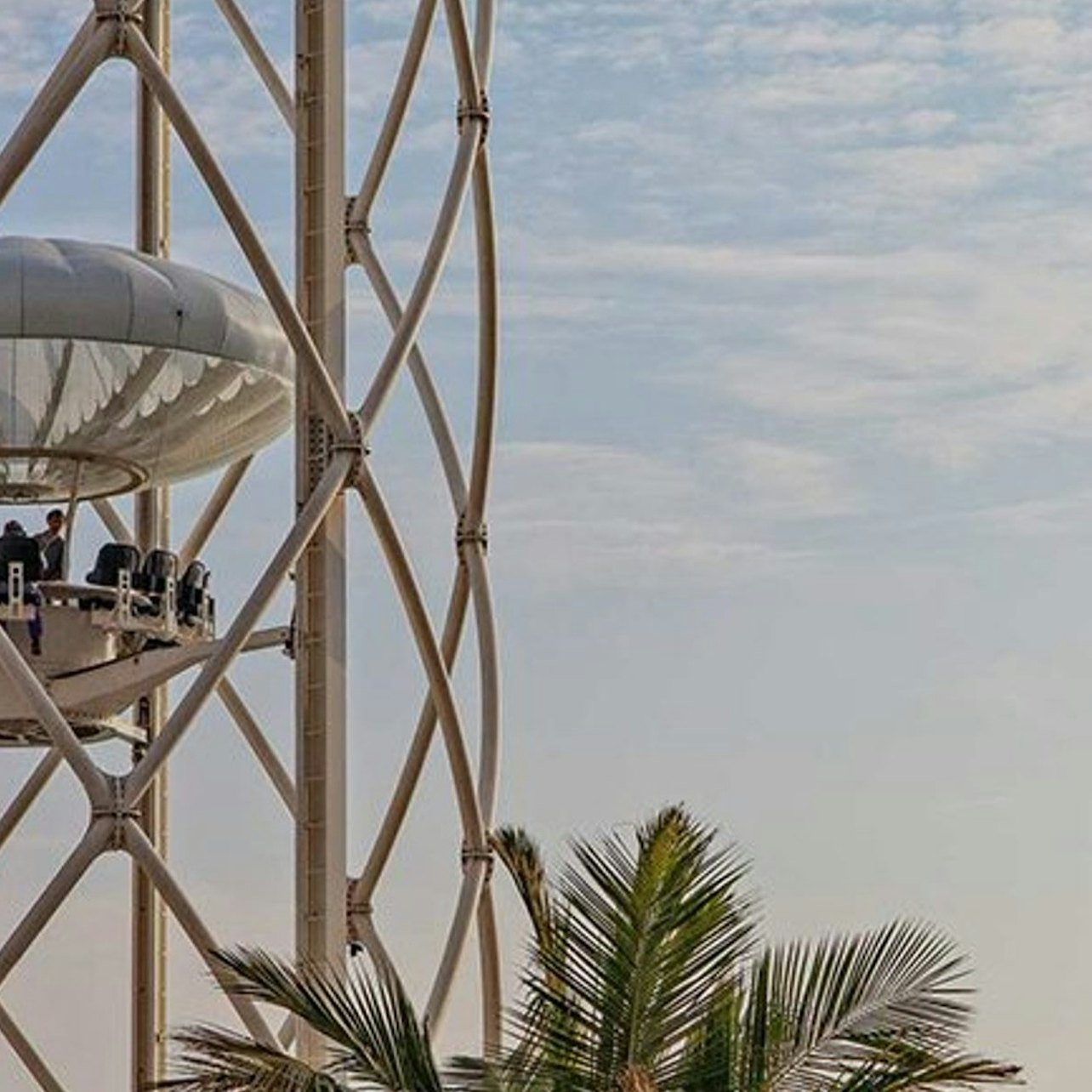 Soar 40 meters above Dubai and take in breathtaking views of iconic landmarks like Burj Al Arab and Palm Jumeirah. A unique experience awaits high above the cityscape.